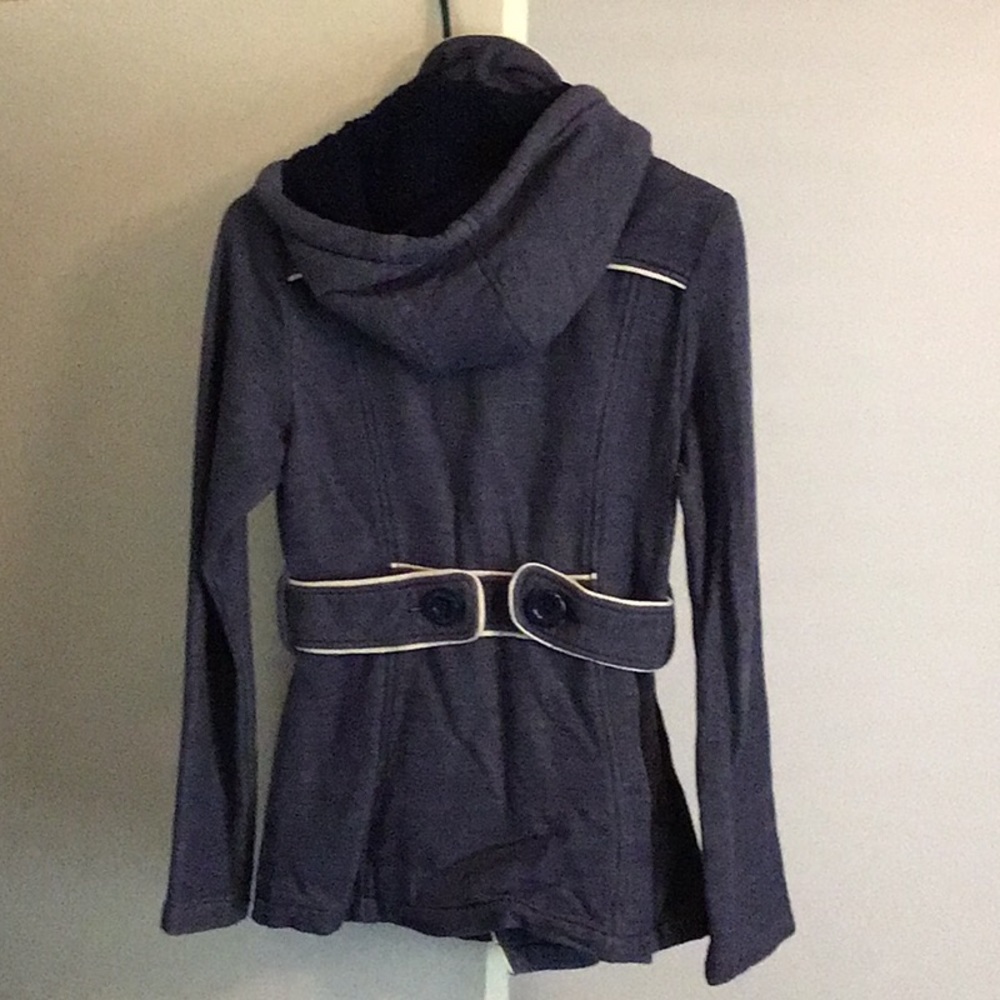 Navy Blue Roxy Coat - Picture 2 of 4